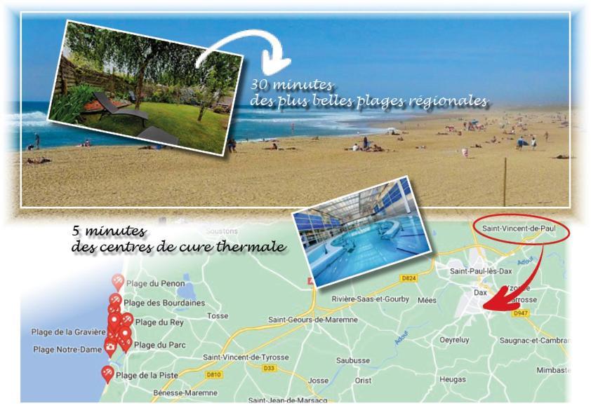 Dax Location Maison Avec Spa Saint-Vincent-de-Paul  Eksteriør bilde